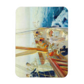 Jacht im Mittelmeer Magnet (Vertikal)