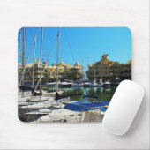 Jacht in Benalmadena, Spanien Mousepad (Mit Mouse)