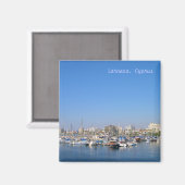 Jacht in Larnaca, Zypern Magnet (Vorderseite/Rückseite)