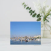 Jacht in Larnaca, Zypern Postkarte (Stehend Vorderseite)