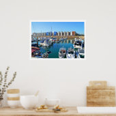 Jacht in St Helier, Jersey Poster (Küche)