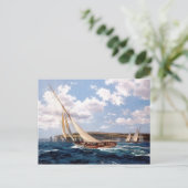 Jachten auf der Isle of Wight Postkarte (Stehend Vorderseite)