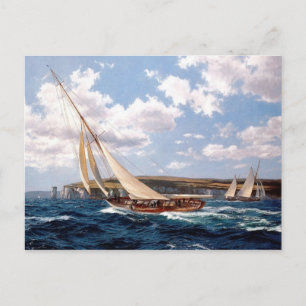 Jachten auf der Isle of Wight Postkarte