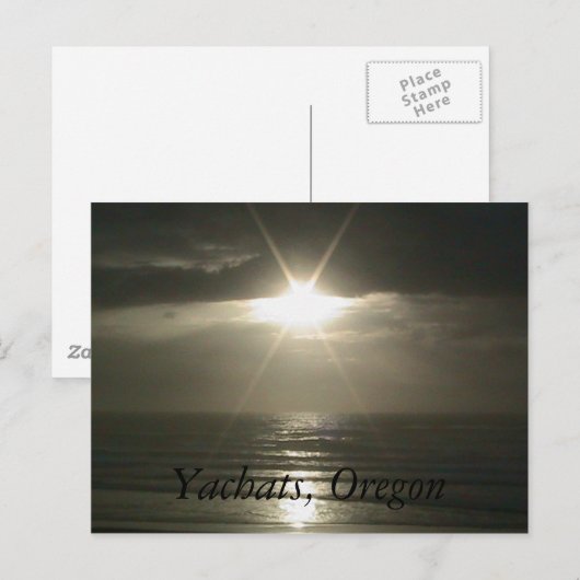 Jachten, Oregon Postkarte (Vorne/Hinten)