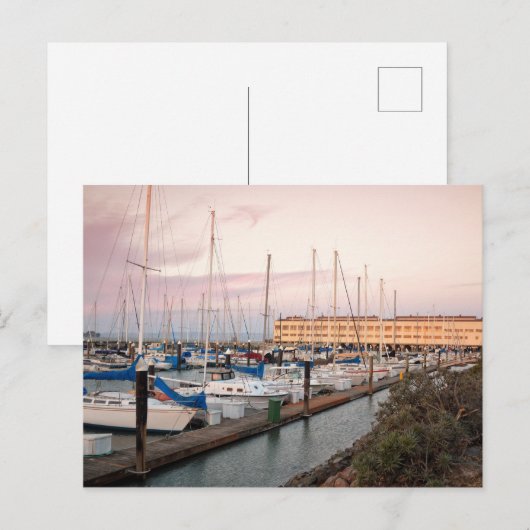 Jachten Postkarte (Vorne/Hinten)