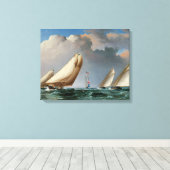 Jachten umkreisen die Mark Leinwanddruck (Insitu (Holzboden))