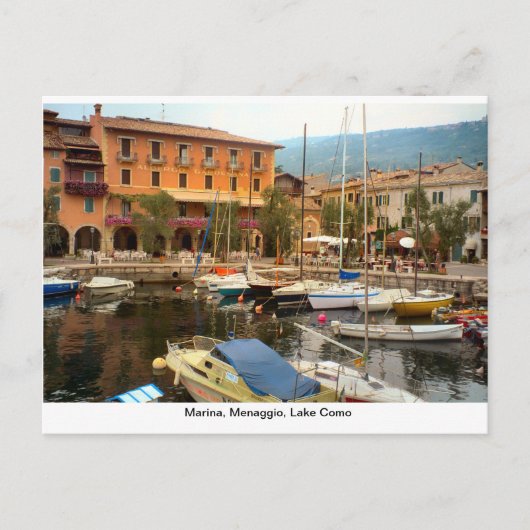 Jachthafen, Menaggio, Comer See Postkarte (Vorderseite)