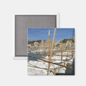 Jachthafen, Port de Soller, Westküste, Mallorca Magnet (Vorderseite/Rückseite)