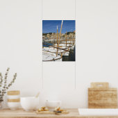 Jachthafen, Port de Soller, Westküste, Mallorca Poster (Küche)