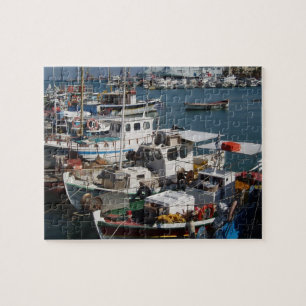 Jachthafen-Puzzlespiel Puzzle