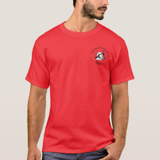 Jachthafen rot-keine Rückseite T-Shirt