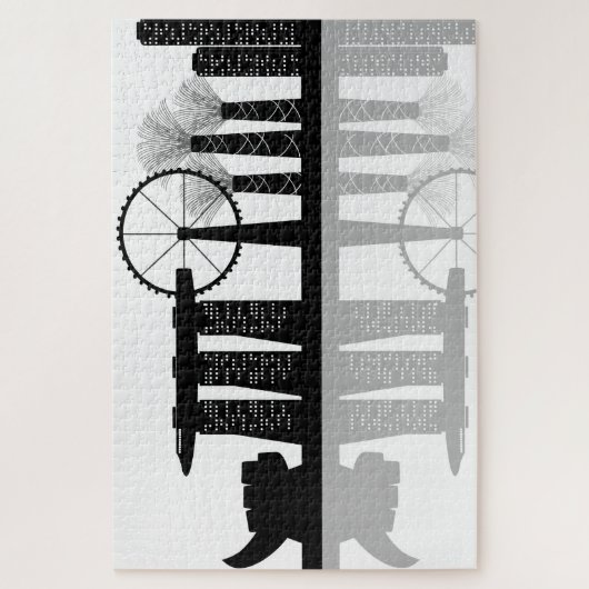 Jachthafenbucht Puzzle (Vertikal)