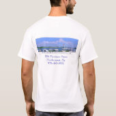 Jachthafenweiß - Szene 2 T-Shirt (Rückseite)