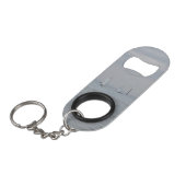 Jachtklub  mini flaschenöffner (Vorderseite Schrägansicht)