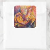 Jacinto 2008 quadratischer aufkleber (Tasche)