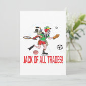 Jack aller Berufe Einladung (Stehend Vorderseite)