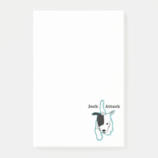 "Jack-Angriffs-" Post-it Klebezettel (Vorderseite)