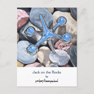 Jack auf den Felsen, Postkarte
