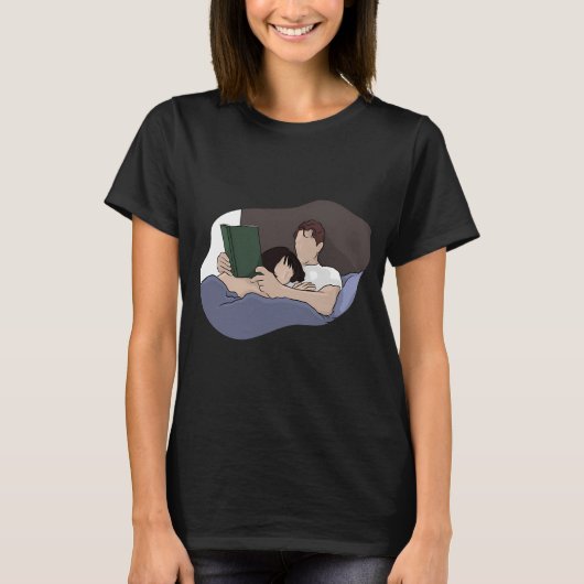 Jack beim Lesen im Bett T-Shirt (Vorderseite)