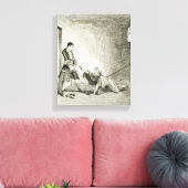 Jack besucht seine Mutter im Bethlehem Hospital, L Leinwanddruck (Insitu (Wohnzimmer))