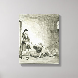 Jack besucht seine Mutter in Leinwanddruck