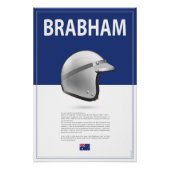Jack Brabham Helmet Poster (Vorderseite)