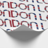 Jack British Flag Typografie Elegant Geschenkpapier (Ecke)