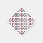 Jack British Flag Typografie Elegant Serviette (Ecke)