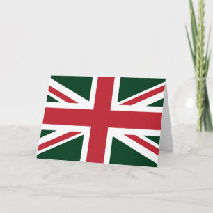 Jack British (UK) Flag cool Dark Green Union Karte
