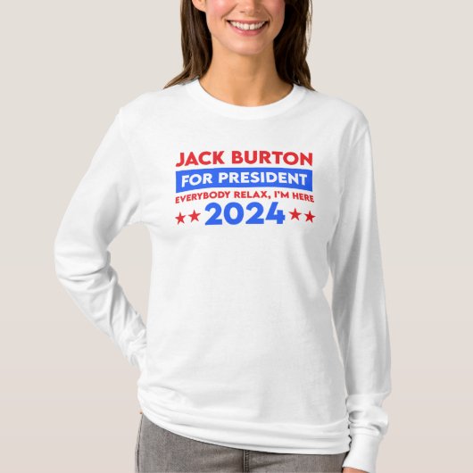 Jack Burton für Präsident 2024 T-Shirt (Vorderseite)