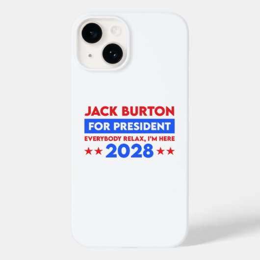 Jack Burton für Präsident 2028 Case-Mate iPhone Hülle (Rückseite)