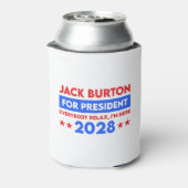 Jack Burton für Präsident 2028 Dosenkühler (Kanne Rückseite)