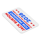 Jack Burton für Präsident 2028 Magnet (Rechte Seite)