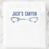 Jack Canyon Arizona Klettersteig Schnellzug Rechteckiger Aufkleber (Tasche)