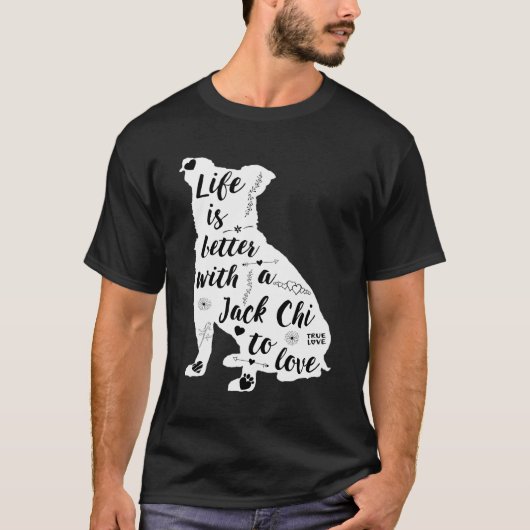 Jack Chi Shirt Design für Jack Chi Hunde Liebhaber (Vorderseite)