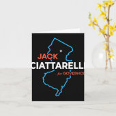 Jack Ciattarelli New Jersey Gouverneurswahl 2025 Karte (Gelbe Blume)