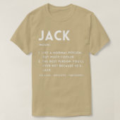 Jack Definition Funny Personalized Name For Jack B T-Shirt (Design vorne)