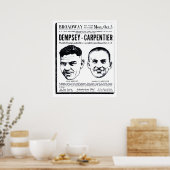 Jack Dempsey 1921 Vintager Film und Poster (Küche)