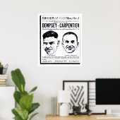 Jack Dempsey 1921 Vintager Film und Poster (Heimbüro)