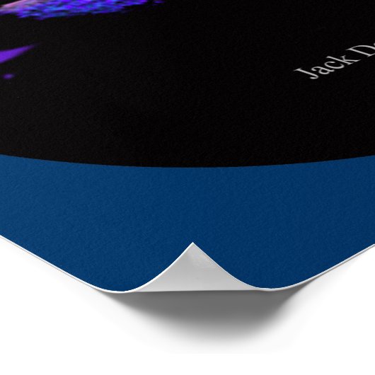 Jack dempsey blau poster (Ecke)