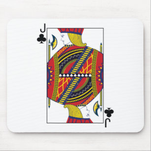 Jack der Clubs Poker Card Spielkarte Blackjack Ca Mousepad