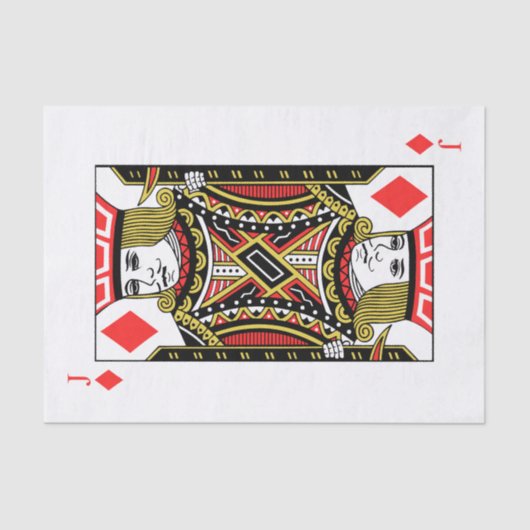 Jack der Diamanten Seidenpapier (Vorderseite)