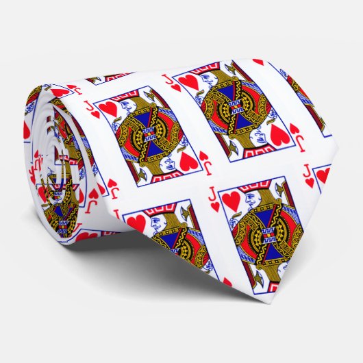 Jack der Herz-Krawatte Krawatte (Gerollt)
