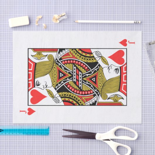 Jack der Herzen Seidenpapier (Handwerk)