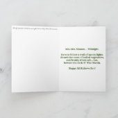 "Jack der Marsche" Hallowe’en Card Karte (Innenseite)