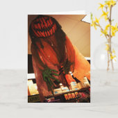"Jack der Marsche" Hallowe’en Card Karte (Gelbe Blume)
