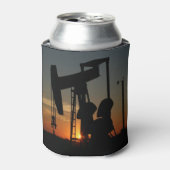 Jack der Ölpumpe bei Sonnenuntergang Dosenkühler (Kanne Vorderseite)
