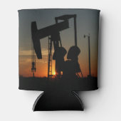 Jack der Ölpumpe bei Sonnenuntergang Dosenkühler (Vorderseite)