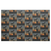 Jack der Ölpumpe bei Sonnenuntergang Stoff (Fat Quarter (45,7 x 55,9 cm))