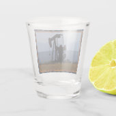 Jack der Ölpumpe Schnapsglas (Rückseite)
